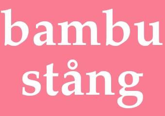 Synonym bambustång