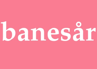 Synonym banesår