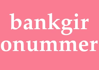 Synonym bankgironummer