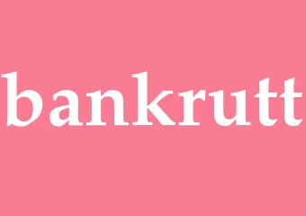 Synonym bankrutt