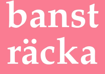 Synonym bansträcka