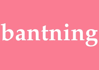 Synonym bantning