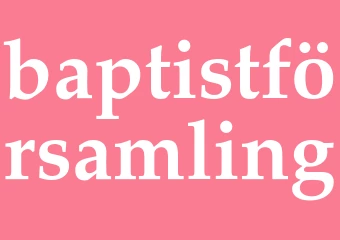 Synonym baptistförsamling