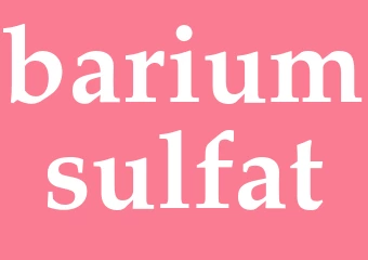 Synonym bariumsulfat
