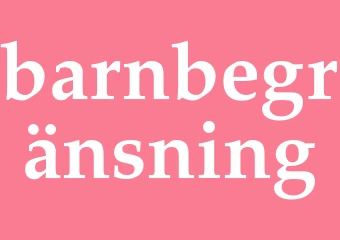 Synonym barnbegränsning