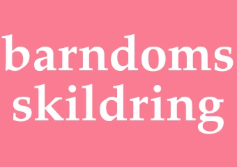 Synonym barndomsskildring
