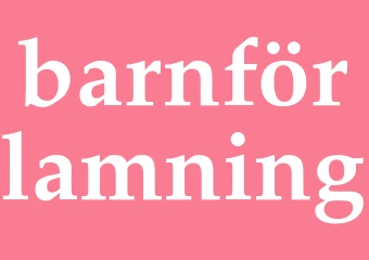 Synonym barnförlamning