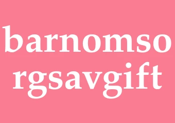 Synonym barnomsorgsavgift
