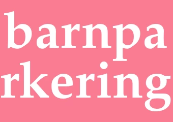 Synonym barnparkering