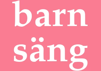 Synonym barnsäng