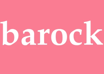 Synonym barock