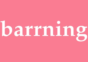 Synonym barrning