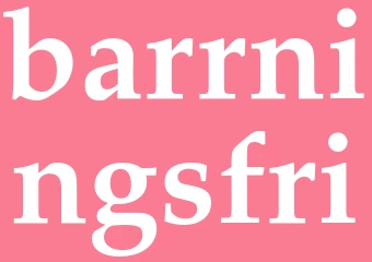 Synonym barrningsfri