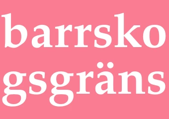 Synonym barrskogsgräns