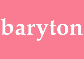 Synonym baryton