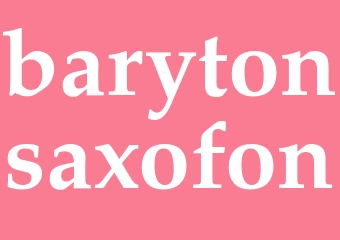 Synonym barytonsaxofon