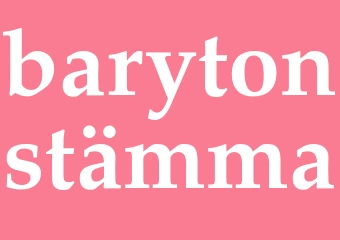 Synonym barytonstämma