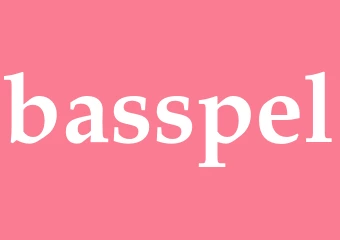 Synonym basspel