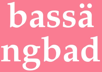 Synonym bassängbad