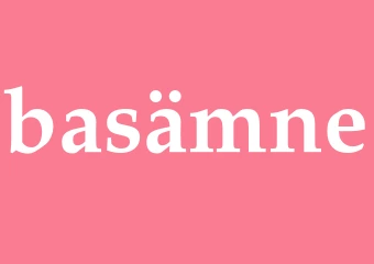 Synonym basämne