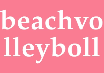 Synonym beachvolleyboll