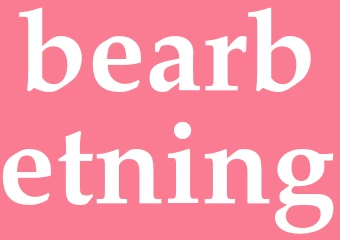 Synonym bearbetning