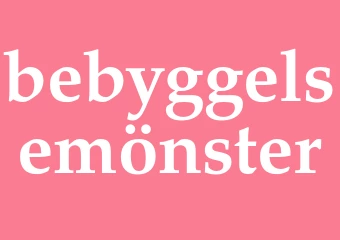 Synonym bebyggelsemönster