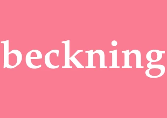 Synonym beckning