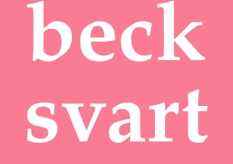 Synonym becksvart