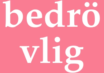 Synonym bedrövlig