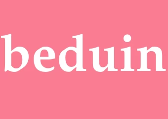 Synonym beduin