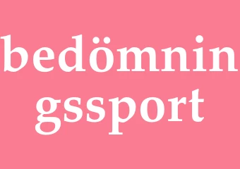 Synonym bedömningssport