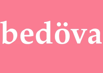 Synonym bedöva