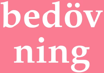 Synonym bedövning