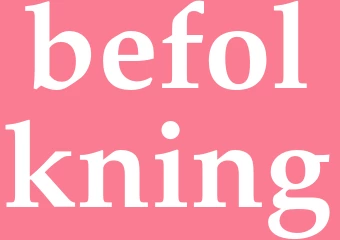 Synonym befolkning