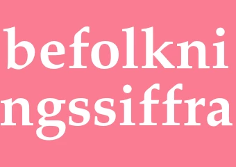 Synonym befolkningssiffra