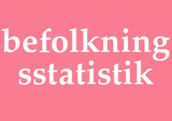 Synonym befolkningsstatistik