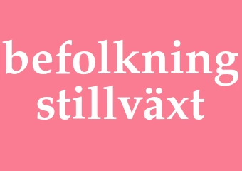 Synonym befolkningstillväxt
