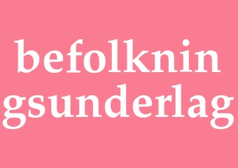 Synonym befolkningsunderlag