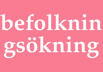 Synonym befolkningsökning