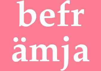 Synonym befrämja