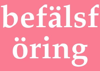 Synonym befälsföring