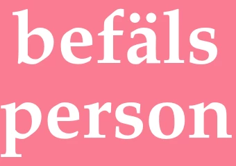 Synonym befälsperson