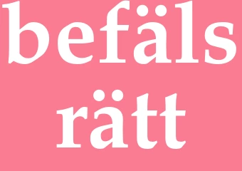 Synonym befälsrätt