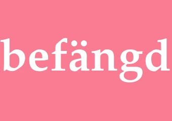 Synonym befängd