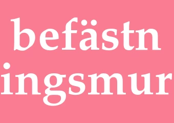 Synonym befästningsmur
