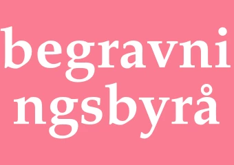 Synonym begravningsbyrå