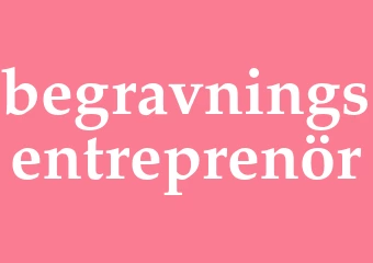 Synonym begravningsentreprenör