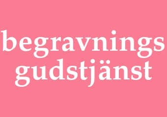 Synonym begravningsgudstjänst