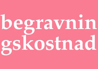 Synonym begravningskostnad
